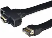 Justivana USB 3.1 Front Panel Type E Male to USB-C Type C Expansion Cable Computer Motherboard Connector Wire Cord Line, 30Cm