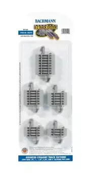 Bachmann HO Scale Nickel Silver/Gray Roadbed EZ-Track Connector Assortment