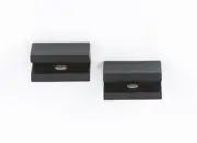 Alno A8455-MB Contemporary II 1-3/4 Inch Shelf Bracket - Pair, Matte Black