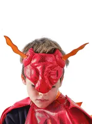 Dragon Boys Red Deluxe Costume Mask