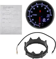 X AUTOHAUX 2" 52mm Tachometer Gauge Colorful Pointer RPM Tachometer Tach Gauge 0-10000RPM W/Bracket Universal Tach Car Vehicle Automotive DC 12V