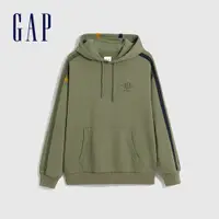 在飛比找蝦皮商城優惠-Gap 男裝 Logo純棉帽T-綠色(837443)