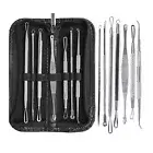 7Pcs POP Blackhead Pimple Blemish Comedone Acne Extractor Remover Cleaning Tool