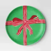 Target Threshold 7" Melamine Green Red Bow Salad Plate Christmas 2024