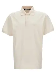 [Palm Angels] Palm Angels-Monogram Polo Bianco-Uomo XS White