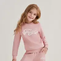 在飛比找Yahoo奇摩購物中心優惠-GIORDANO 童裝英文印花長袖上衣 - 07 粉色
