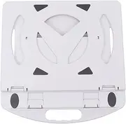 CHICAMPERA 1Pc Laptop Stand with Ergonomic Design Portable Heat Sink Base for Improved Viewing Angle Lightweight Rack Suitable for All Laptop White