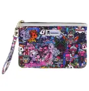 Tokidoki Midnight Metropolis Zip Pouch Wristlet 2021 NWT Neon Glitter Large
