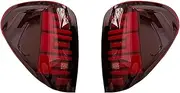 2pcs Exterior Taillight LED Rear Tail Light，Compatible With Mitsubishi L200 Triton Colt 2004 2005-2014 Rear Brake Fog Lamp Turn Signal Light(Red)