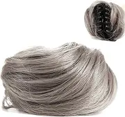 RAYWE Messy Bun Hair Piece Clip in Claw Hair Extensions Natural Ponytail Synthetic Combs add Hair Volume for Women