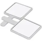 2pcs Handheld Makeup Mirror Portable Square Vanity Mirror Compact Beauty HG5