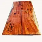 White Resin Acacia Wooden Sold Custom Coffee Bar Dine Table Top Interior Decor