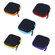 5 Pcs Earphone Case Storage Box Earphones Earbuds Headset Assorted Color Travel