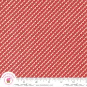 Moda STITCHED 20436 14 Red Persimmon Diagonal Stripe FIG TREE Quilt Fabric