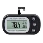 LCD Digital Waterproof Fridge Freezer Thermometer Cooking Kitchen Hook-Magnet`