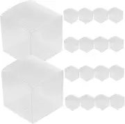 SOESFOUFU 20pcs Box Pvc Box Party Chocolate Case Clear Plastic Boxes Portable Chocolate Case Candy Container Chocolate Holder Chocolate Container Holders The Bracket Bulk