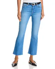Paige Colette High Rise Crop Flare Jeans in Mesmerize