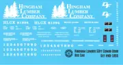 HO Scale - Hingham Lumber 50' Combo Door Box Car