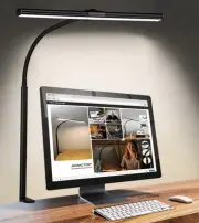 Desk Lamp 25 Lighting Modes Adjustable LED Desk Lamp Flexible Gooseneck Clamp