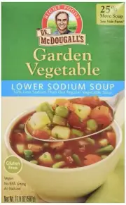 Dr. McDougall's Garden Vegetable Light Sodium Soup Cup, 17.9 Ounce