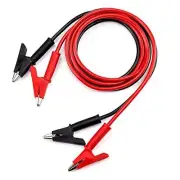 Alligator Clips Electrical Test Leads Set, 15A Jumper Wires Heavy Duty with 2