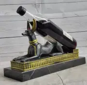 100% Pure Bronze Egyptian God Anubis Hot Cast Statue Sculpture Figurine Art Deco