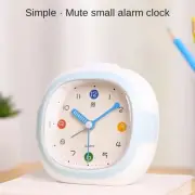 Simple Silent Alarm Clock with Night Light Cartoon Time Clocks Children