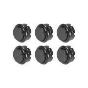 Momentary Game Push Button Switches Game Small Button 30mm/Black/6 Pcs