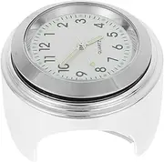 FUNOMOCYA 1 Set Motorcycle Clock Time Clock Bike Watch Clock for Motorcycle Bike Mount Clock Motorcycle Handlebar Clock Watch for Handlebar Round Watch Handlebar Watch White Aluminum Alloy