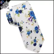 White, Blue, Red & Green Floral | TIE / BOWTIE / POCKET SQUARE