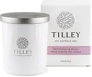 [Tilley] Classic White Patchouli Musk Soy Candle, 240 g/45 Hour