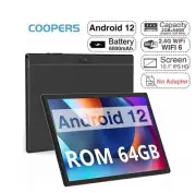 COOPERS Tablet 10 inch Android Tablets, YQ10S Quad Core Black 2GB 64GB 1.6GHz