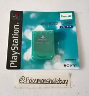 Genuine Sony Playstation 1 (PS1) Emerald Memory Card *BRAND NEW/SEALED - NTSC-J*