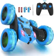 Remote Control Car Double Sided 360°Rotating 4WD RC Cars with Headlights 2.4Ghz