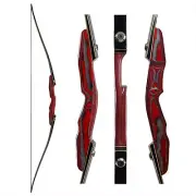 64" Takedown Wooden Bow Liminated Bow Limbs 25-50lbs for Hunting Target&Practice
