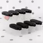 NEW Tupperware Spice Containers set of 8 Black Seals Large and Small Modular