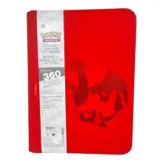 Ultra Pro Pokemon TCG Charizard 9 Pocket Leather Binder Red 360 Card Capacity