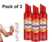 Old Spice Amber Deodorant Body Spray Royal (140 ml X 3) Free and Fast Shipping