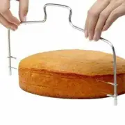 Stainless Steel Cake Cutter Double Line Adjustable Cake Slicer 2-Wire Layer Leve