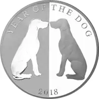 在飛比找蝦皮購物優惠-預購 - 2018托克勞-生肖-狗年-鏡像狗-1盎司銀幣