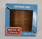 Match N Patch Realistic Repair Tape Antique Oak Finish Roll 15' Fabric Backed