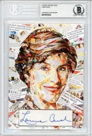 -LAURA BUSH- Beckett BAS Signed/Autograph/Auto 5x7 Politics Card - George W Bush