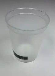 urine collection cup 180 ml beaker style with spout temperature gauge