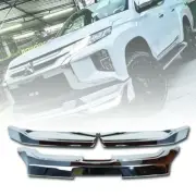 FRONT GRILL GRILLE COVER CHROME FOR MITSUBISHI TRITON L200 MR pickup 2019 2020 (for: Mitsubishi)