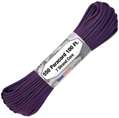 Atwood Rope MFG Parachute Paracord 550 100Ft. 7 Strand Cord Color-Changing Horiz