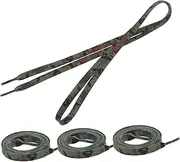 [GALPADA] 2 Pairs Of Stylish Flat Shoe Laces Camouflage Sneaker Shoelaces Patchwork Shoelaces Replacement Flat Shoe Laces For Sneakers