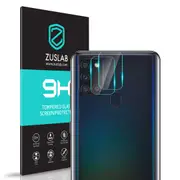 [2 Pack] ZUSLAB Galaxy A21s Camera Lens Screen Protector, Tempered Glass-Anti-Scratch 9H Hardness HD Clear for Samsung