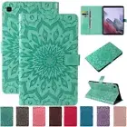 For Samsung Galaxy Tab A A6 A7 S5e S6 Lite Flower Leather Card Stand Case Cover