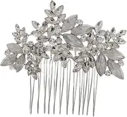 VINTORKY 1 PC Bridal Hair Accessories Flower Headdress Silver Hair Clip for Weddings Dances and Special Occasions Elegant Design with Delicate Workmanship for Stunning Looks