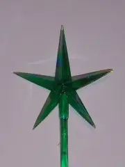 CERAMIC CHRISTMAS TREE STAR Plastic Green Aurora Large